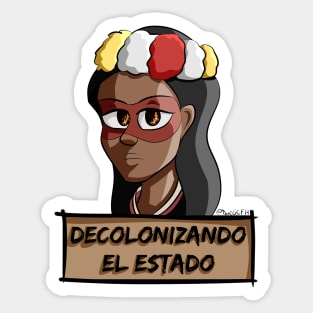 Decolonizing the State - Huaorani Woman Sticker